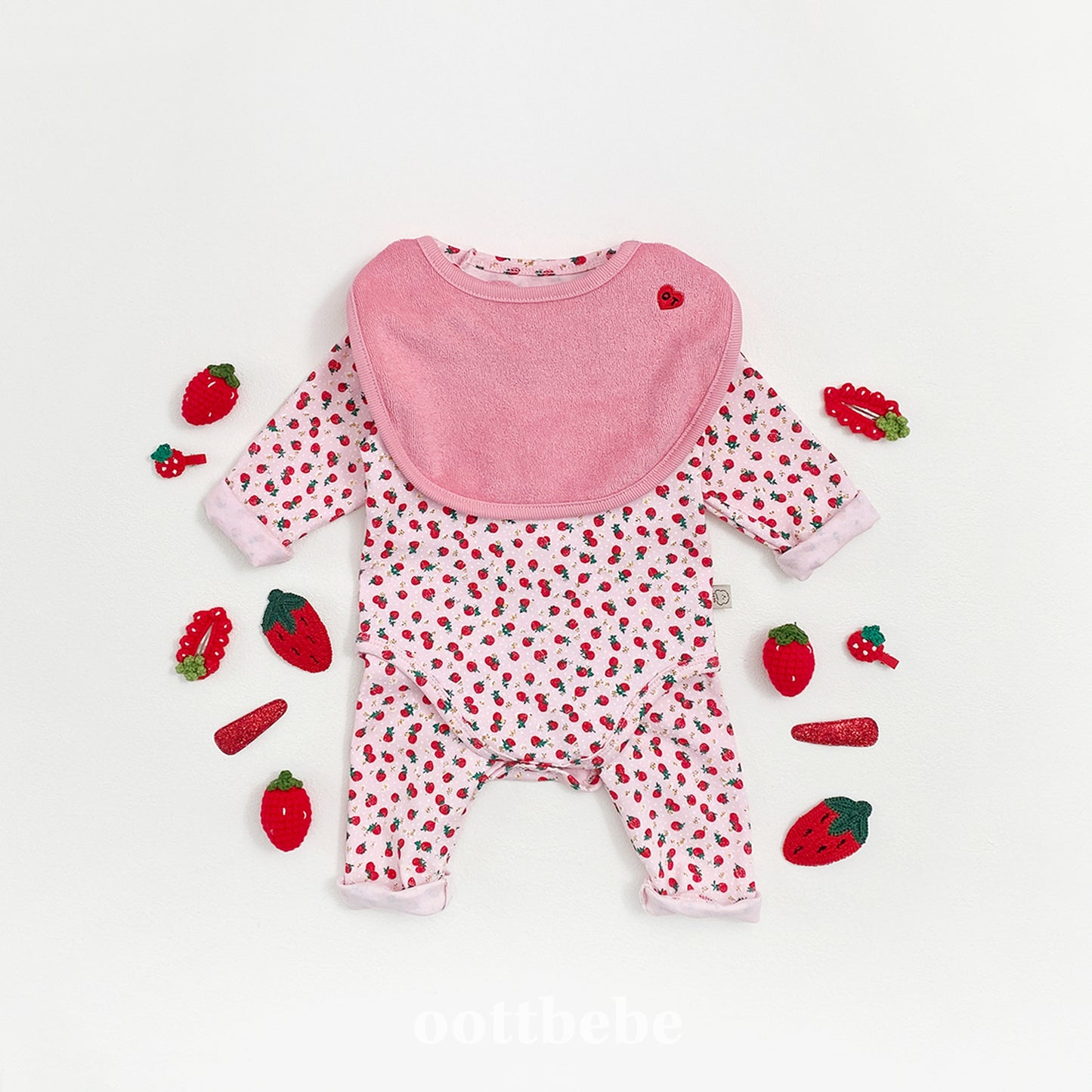 [PRE-ORDER] Strawberry Body Suit + Leggings Set