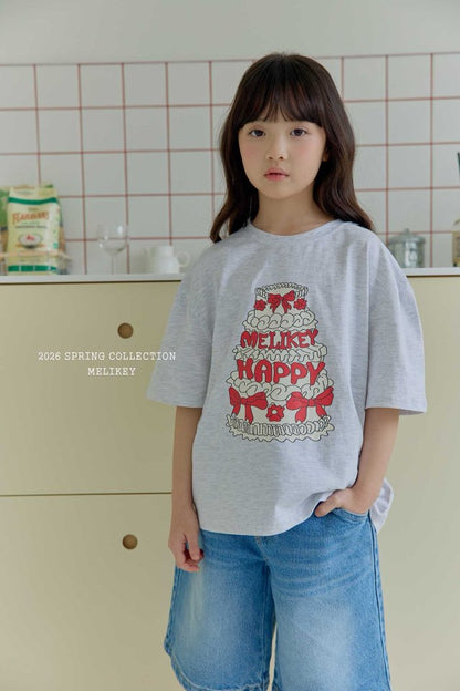 Cake T-Shirts [Pink/JS(8-9yr)]