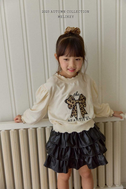 [PRE-ORDER] Leopard Ribbon Sweatshirts