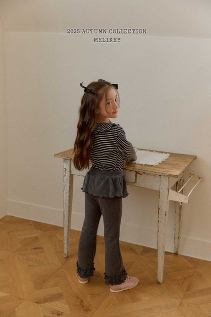 [PRE-ORDER] Double Frill Boot-Cut Pants