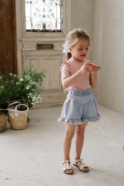 [PRE-ORDER] Rose Denim Shorts