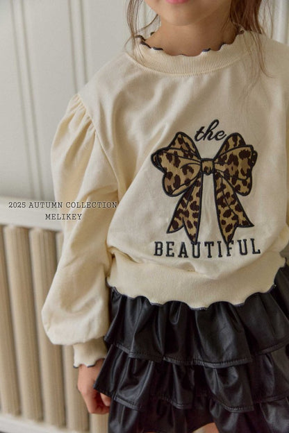 [PRE-ORDER] Leopard Ribbon Sweatshirts