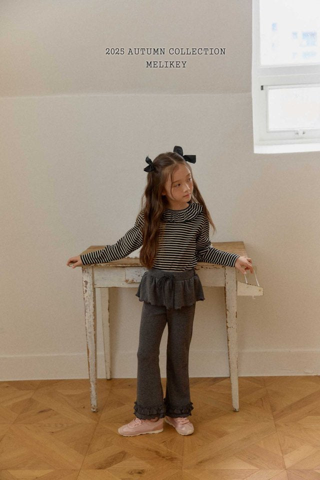 [PRE-ORDER] Double Frill Boot-Cut Pants