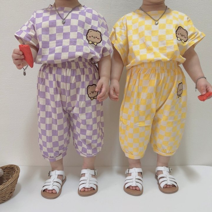 [PRE-ORDER] Ribbon Bear Top Bottom Set