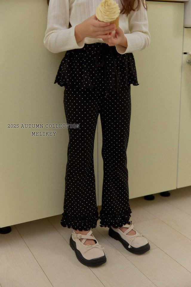 [PRE-ORDER] Double Frill Boot-Cut Pants