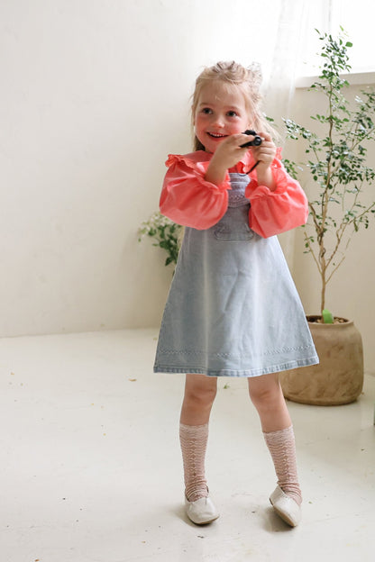 Eva Dress [Blue Denim/120/L(4-5yr)]