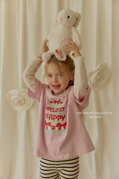Cake T-Shirts [Pink/JS(8-9yr)]