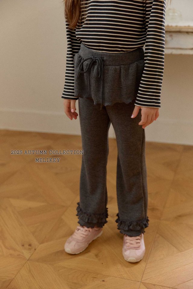 [PRE-ORDER] Double Frill Boot-Cut Pants