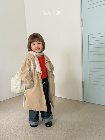 Spring Trench Coat [Cream/M(3-4yr)]