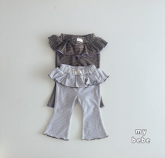 [PRE-ORDER] Stripe Frill Pants