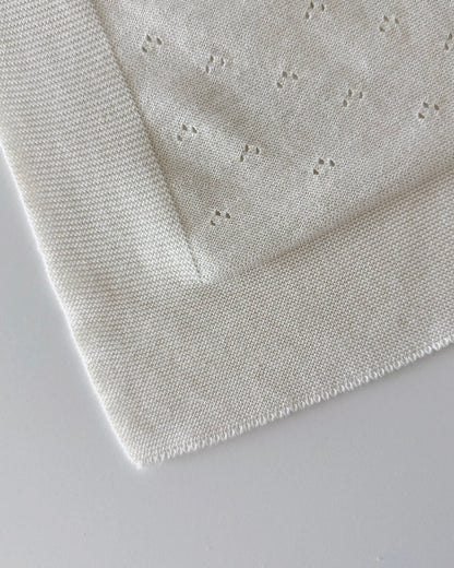 [PRE-ORDER] Eyelet Knit Blanket
