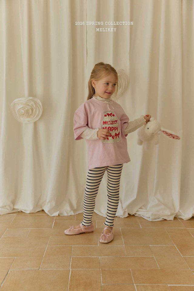 Cake T-Shirts [Pink/JS(8-9yr)]