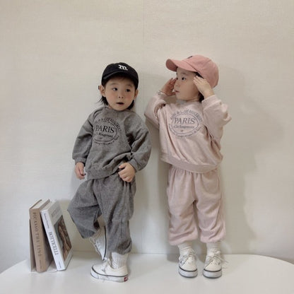 [PRE-ORDER] Paris Velour Top Bottom Set