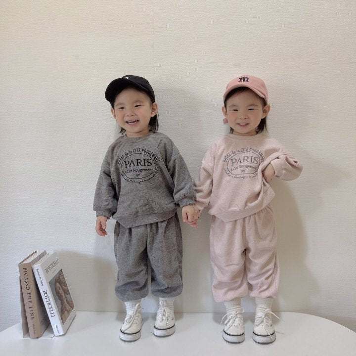 [PRE-ORDER] Paris Velour Top Bottom Set