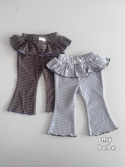 [PRE-ORDER] Stripe Frill Pants