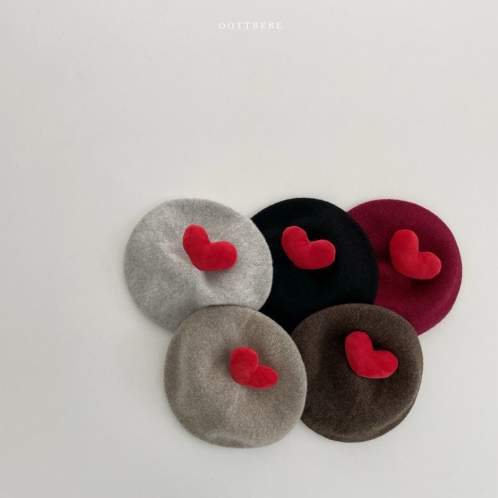 [PRE-ORDER] Warm Tone Heart Beret
