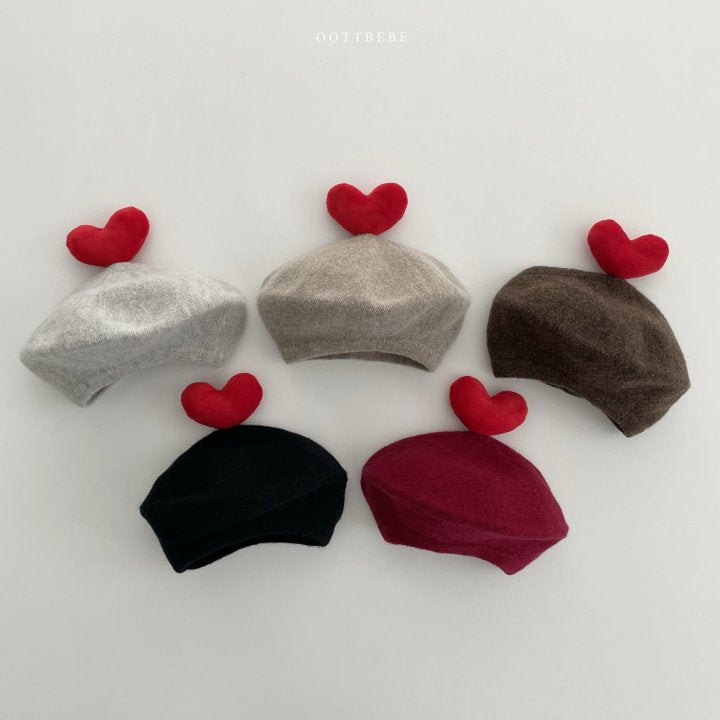 [PRE-ORDER] Warm Tone Heart Beret