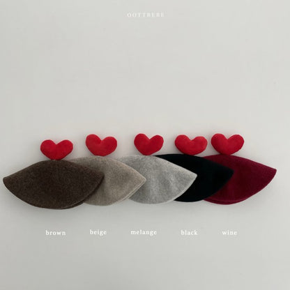 [PRE-ORDER] Warm Tone Heart Beret