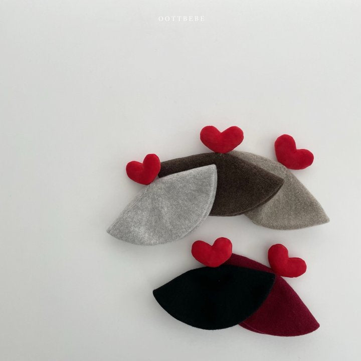 [PRE-ORDER] Warm Tone Heart Beret