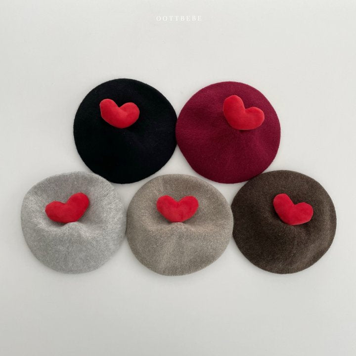 [PRE-ORDER] Warm Tone Heart Beret