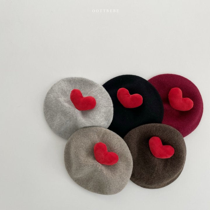 [PRE-ORDER] Warm Tone Heart Beret