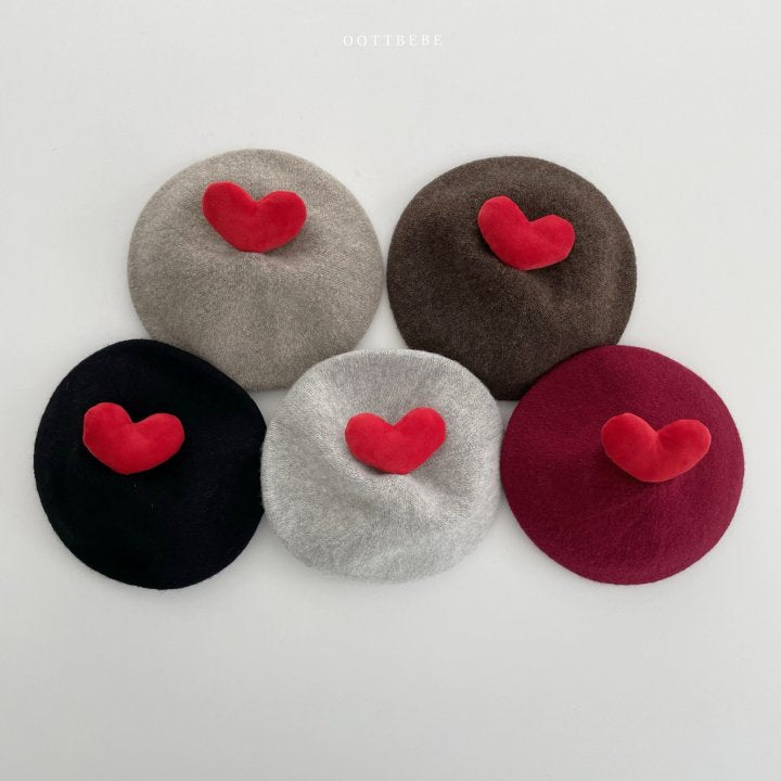 [PRE-ORDER] Warm Tone Heart Beret