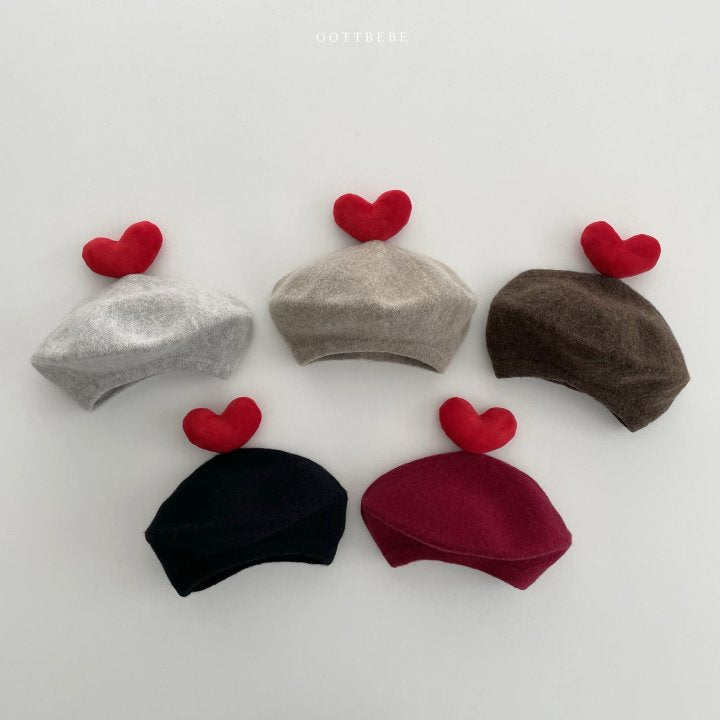 [PRE-ORDER] Warm Tone Heart Beret