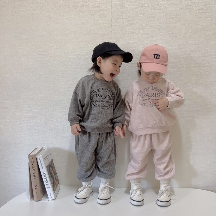 [PRE-ORDER] Paris Velour Top Bottom Set