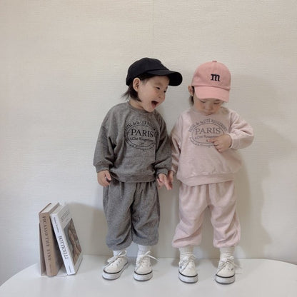 [PRE-ORDER] Paris Velour Top Bottom Set