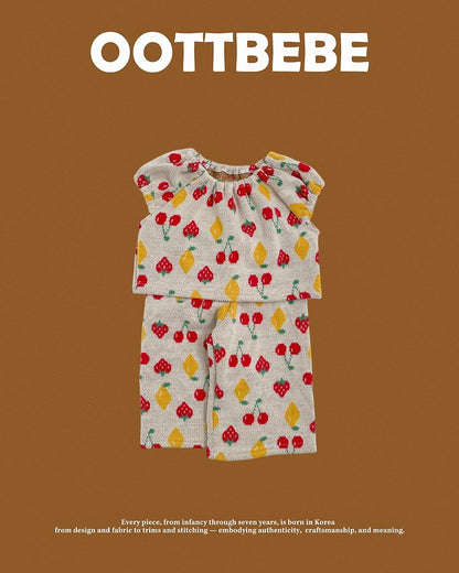 [PRE-ORDER] Cherry Puff Top Bottom Set