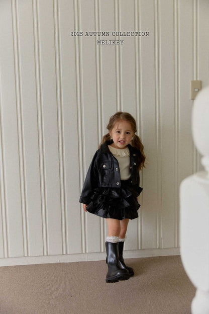 [PRE-ORDER] Faux Leather Short Jacket