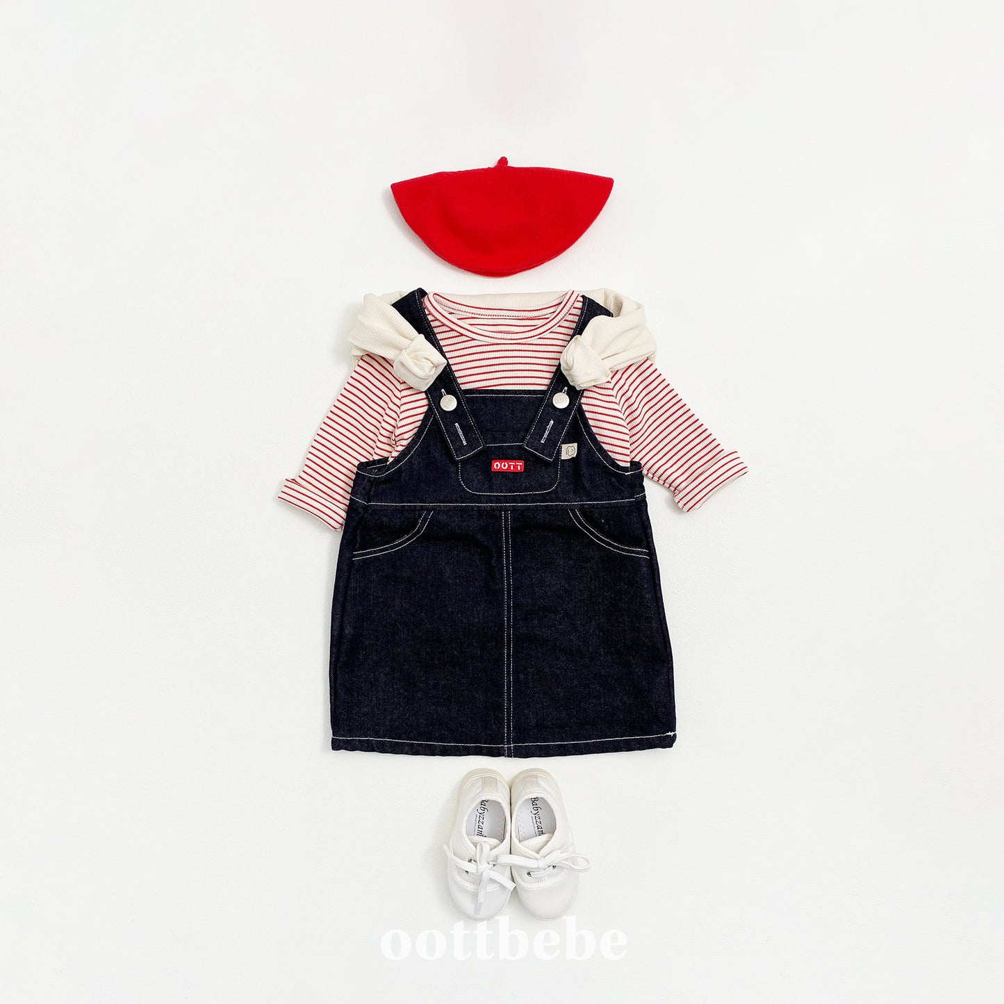 [PRE-ORDER] Denim Suspender Dress