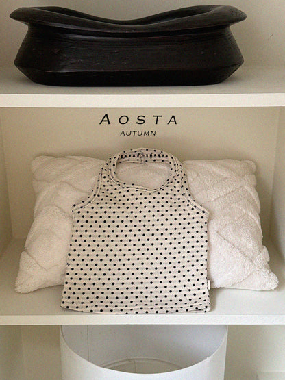 [PRE-ORDER] Choco Chip Halter Neck Top