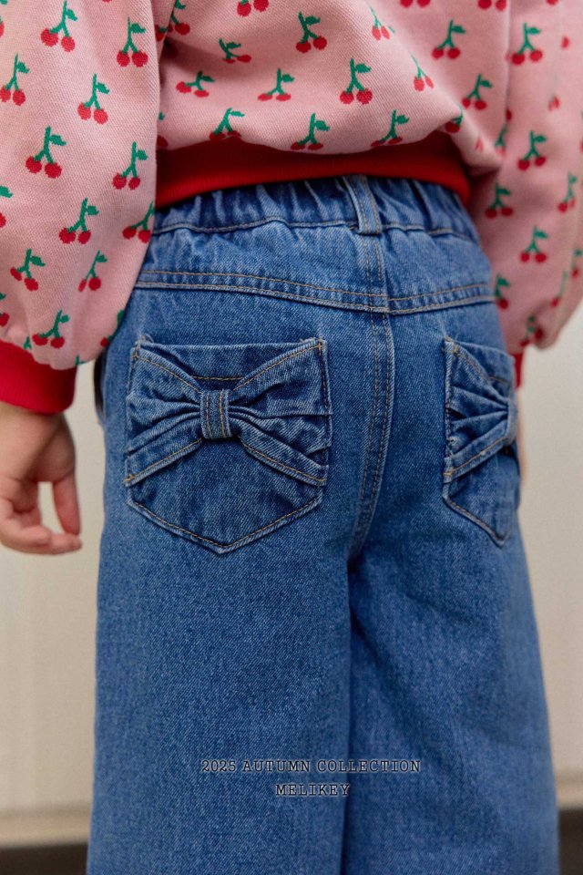 [PRE-ORDER] Two Ribbon Denim Pants