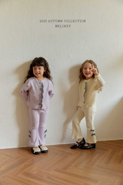 [PRE-ORDER] Popo Ribbon Boot-Cut Pants