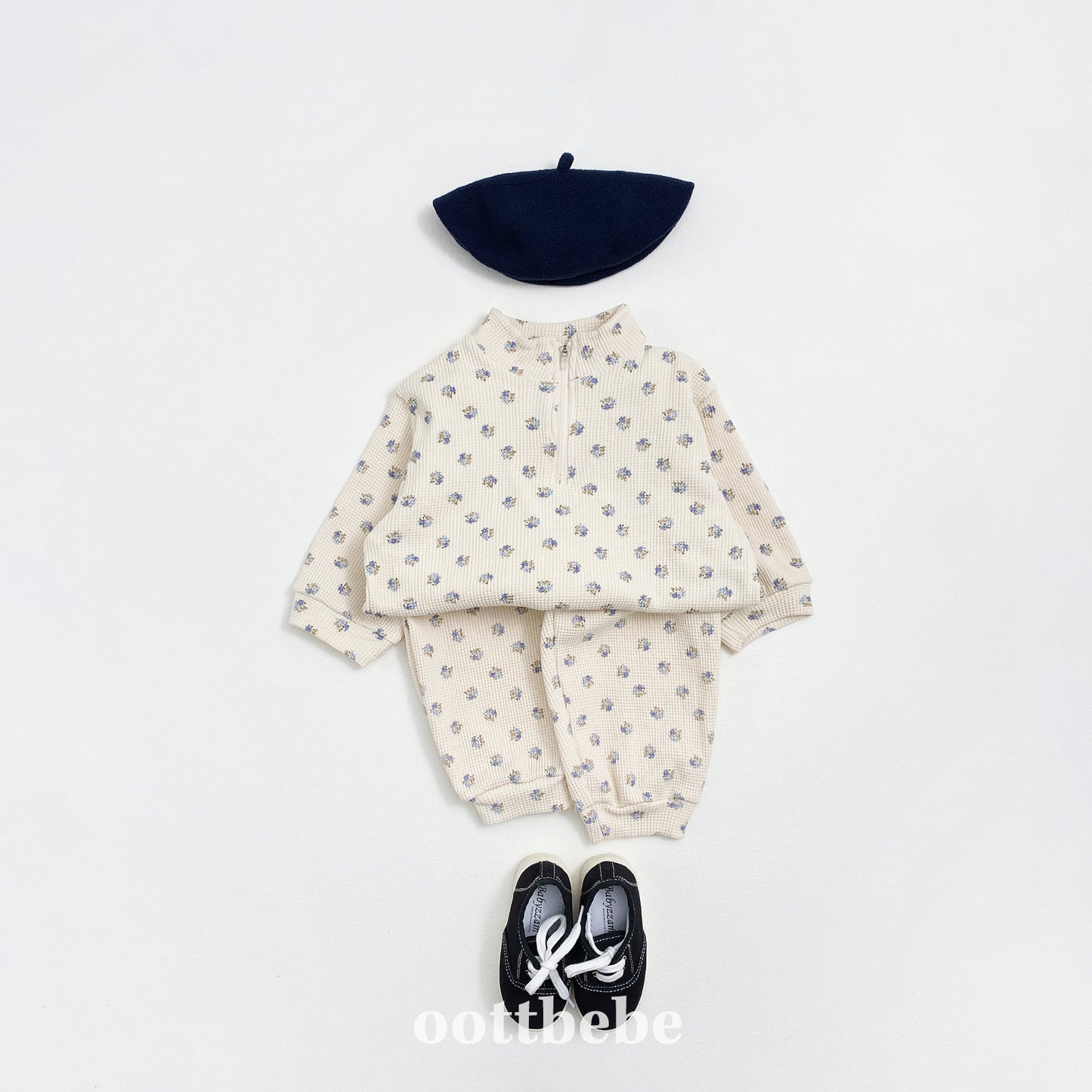 [PRE-ORDER] Sweet Waffle Anorak Top Bottom Set