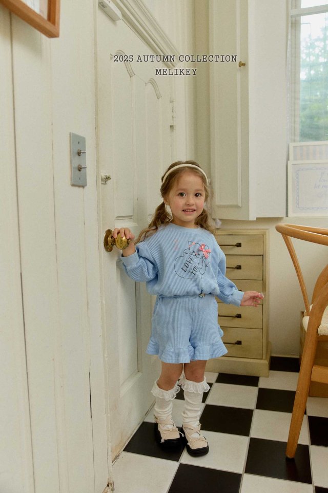 [PRE-ORDER] Cat Waffle Top Bottom Set