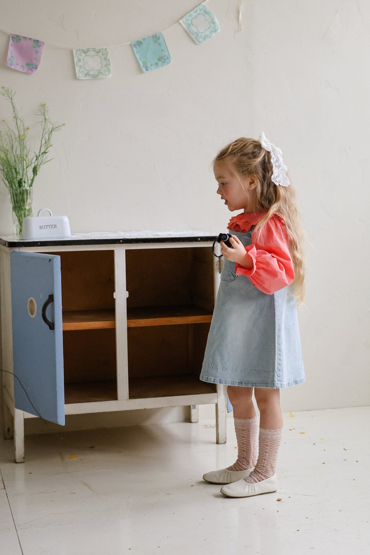 Eva Dress [Blue Denim/120/L(4-5yr)]