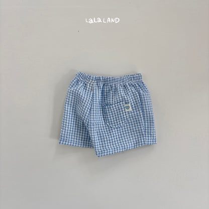 Check Baby Shorts [Olive/6m]