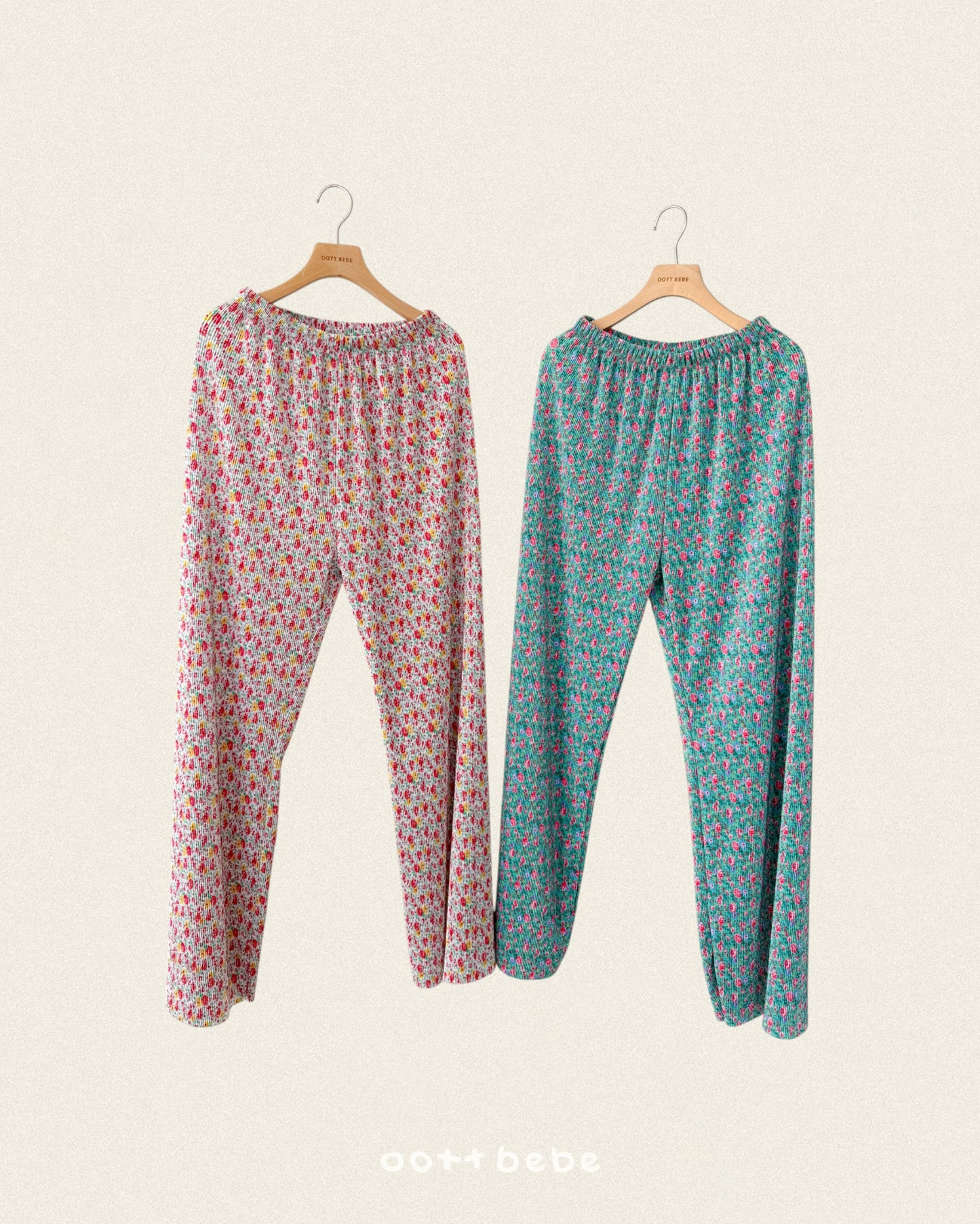 [PRE-ORDER] Flower Pleats Mom Pants