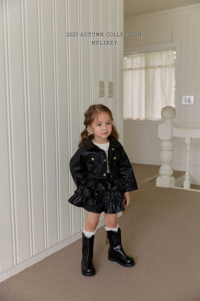 [PRE-ORDER] Faux Leather Short Jacket