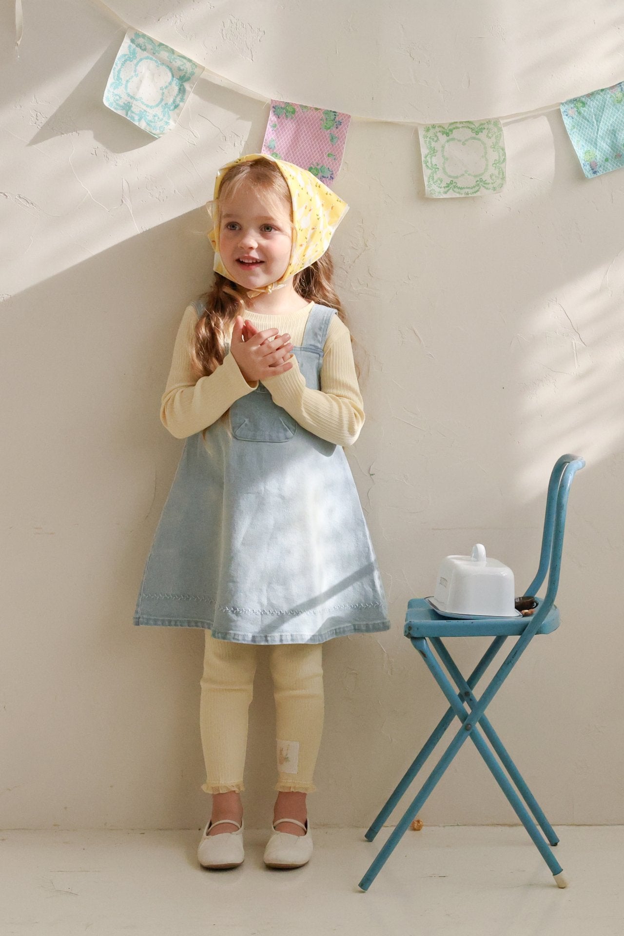 Eva Dress [Blue Denim/120/L(4-5yr)]