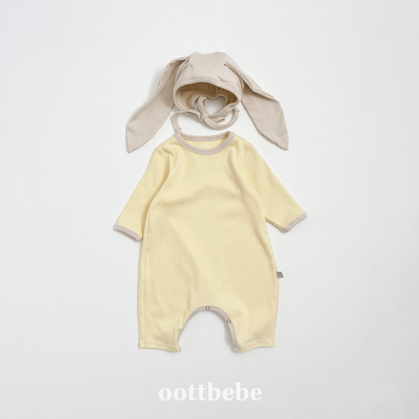 [PRE-ORDER] Butter Cream Body Suit + Bonnet Set