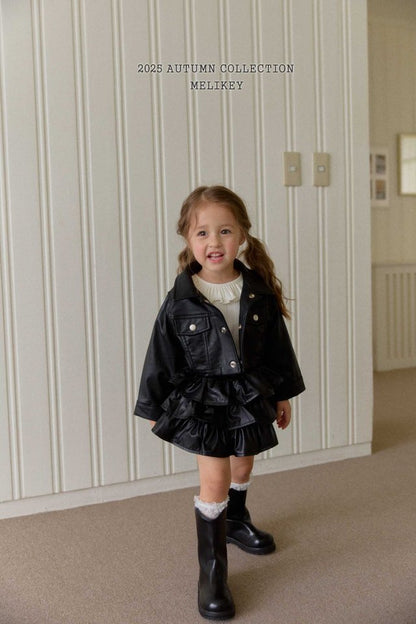 [PRE-ORDER] Faux Leather Short Jacket