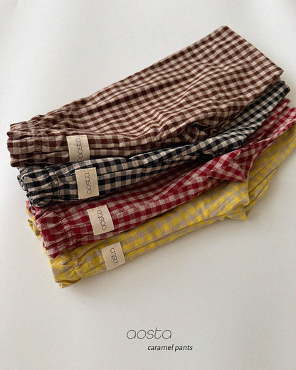 [PRE-ORDER] Caramel Check Pants
