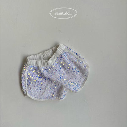 Bling Shorts [White/M(3-4yr)]
