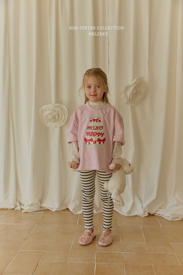 Cake T-Shirts [Pink/JS(8-9yr)]