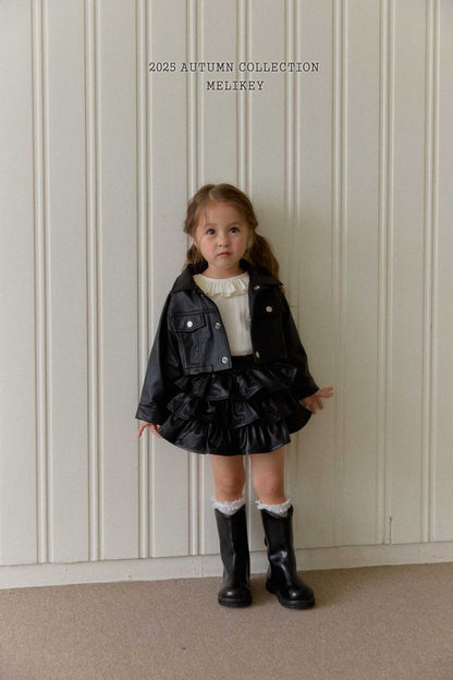 [PRE-ORDER] Faux Leather Short Jacket