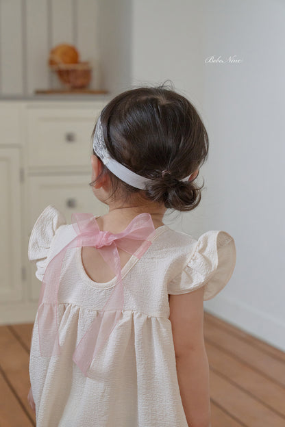 [PRE-ORDER] Petit Frill Ribbon Body Suit