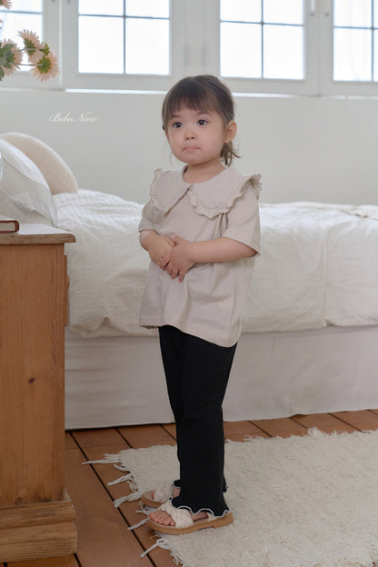 [PRE-ORDER] Frill Round Collar T-Shirts